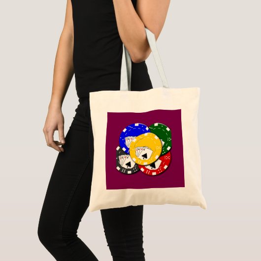 Tote Bag Jeton de poker (Devant (produit))