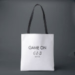 Tote Bag Jeu ajouter nom du couple mariage lieu ville g<br><div class="desc">conception</div>