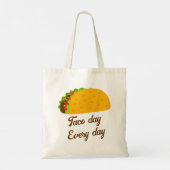 Tote Bag Jeu cool yummy taco jour tous les jours (Dos)