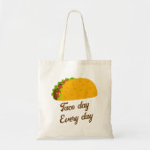 Tote Bag Jeu cool yummy taco jour tous les jours (Devant)
