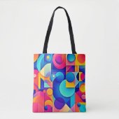 Tote Bag Jeu de forme dynamique (Devant)