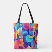 Tote Bag Jeu de forme dynamique (Dos)