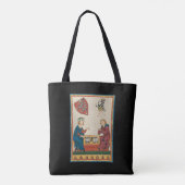 Tote Bag Jeu de jacquet, Art médiéval du XIVe siècle (Dos)