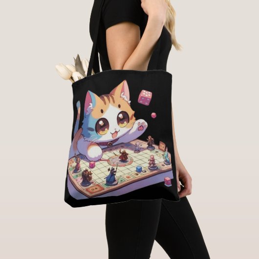 Tote Bag Jeu de la table à lancer de chat (De près)