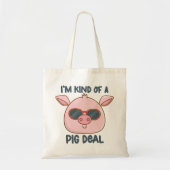Tote Bag Jeu de mots drôle sur les cochons (Devant)