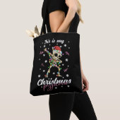 Tote Bag Jeu de Noël d'hiver Skeleton (De près)