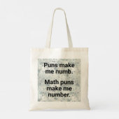 Tote Bag Jeu de numéros mathématiques (Dos)