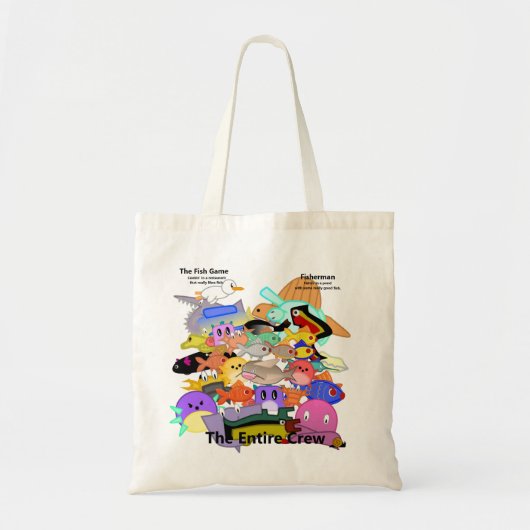 Tote Bag Jeu de poisson/Sac fourre-tout d'équipage entier p (Devant)