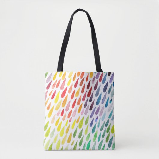 Tote Bag Jeu d'éclaboussures couleur aquarelle (Devant)