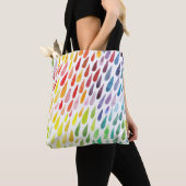 Tote Bag Jeu d'éclaboussures couleur aquarelle (De près)