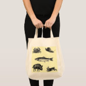 Tote Bag Jeu des poissons N (Devant (produit))