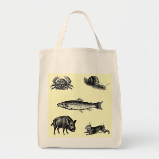 Tote Bag Jeu des poissons N (Devant)