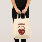 Tote Bag Jeu D'Un Ami Coeur Saint Valentin (Devant (produit))