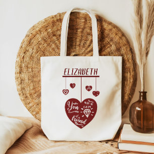 Tote Bag Jeu D'Un Ami Coeur Saint Valentin
