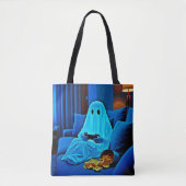 Tote Bag Jeu Ghost Soirée Cosy En Design (Devant)