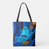 Tote Bag Jeu Ghost Soirée Cosy En Design (Dos)