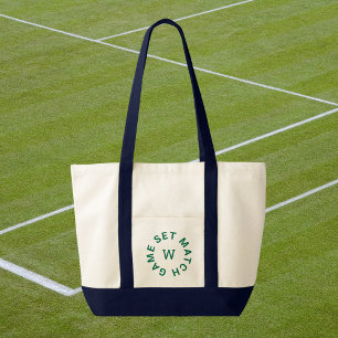 Tote Bag Jeu Match Monogramme Vert Tennis