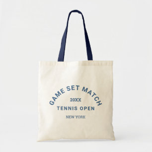 Tote Bag Jeu Set Match Poignée Navy Blue Crest Tennis