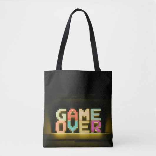 Tote Bag Jeu sur mignon Pixel Art Pixel Arts Easy De (Devant)