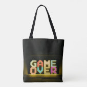 Tote Bag Jeu sur mignon Pixel Art Pixel Arts Easy De (Dos)