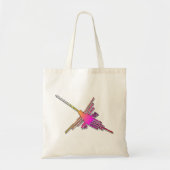 Tote Bag Jeu Vidéo 8 bits Retro Lignes Nazca Colibri (Devant)