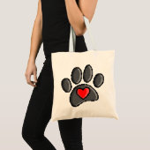 Tote Bag Jeu vidéo Retro 80s 8 bits Pixel Art Chien Paw (Devant (produit))