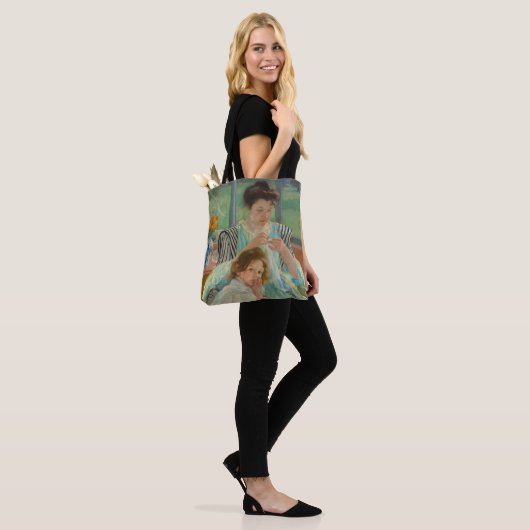 Tote Bag Jeune couture de mère (Sur le modèle)