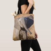 Tote Bag Jeune éléphant de savane (De près)
