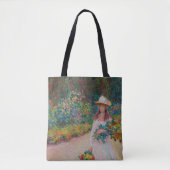 Tote Bag Jeune fille dans le jardin de Giverny, 1888 (Devant)
