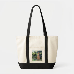 Tote Bag Jeune fille dans un jardin (la semaine)