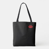 Tote Bag Jeune fille Red Lips lunettes de soleil Casquette  (Dos)