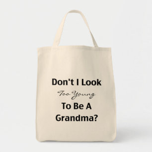 Tote Bag Jeune grand-mère (personnalisable)