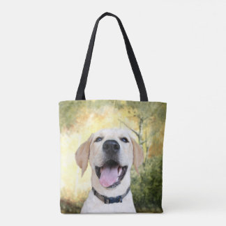 Tote Bag Jeune laboratoire jaune heureux