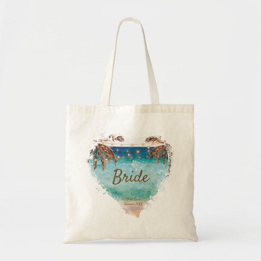 Tote Bag Jeune mariée d'équipe je sers d'équipier le (Devant)