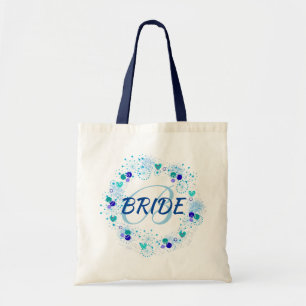 Tote Bag Jeune mariée ma quelque chose Monorgam bleu chic