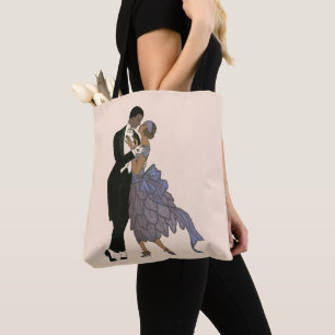 Tote Bag Jeunes mariés Art Déco vintage, danse des mariés
