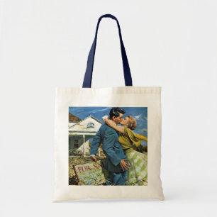 Tote Bag Jeunes mariés de l'amour et de la romance vintage