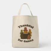 Tote Bag Jeux de grâce Thanksgiving Boardgame Motto Art (Dos)