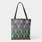 Tote Bag Jewelry Background Mardi Gras (Dos)