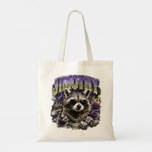 Tote Bag Jimothy Cool Raccoon Vêtements de rue urbains