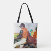 Tote Bag Jockey et cheval, Edgar Degas (Dos)