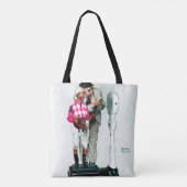 Tote Bag Jockey Weighin by Norman Rockwell (Dos)