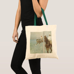 Tote Bag Jockeys Before the Race par Edgar Degas