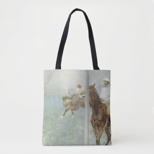 Tote Bag Jockeys Before the Race par Edgar Degas (Devant)