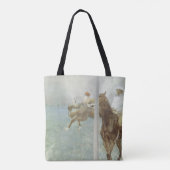 Tote Bag Jockeys Before the Race par Edgar Degas (Dos)
