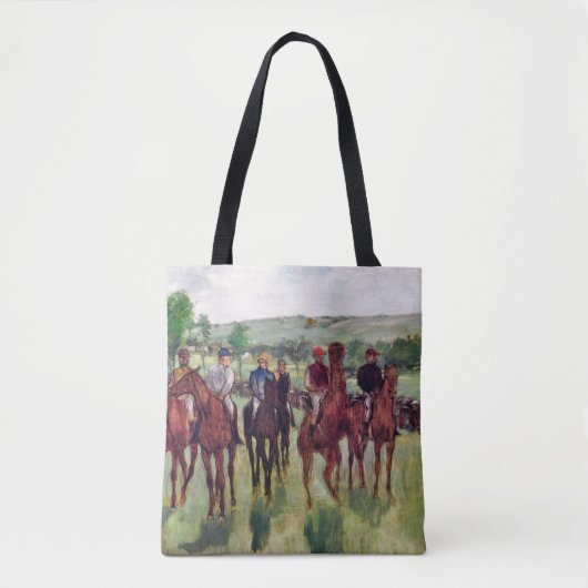 Tote Bag Jockeys et chevaux de course, Edgar Degas (Devant)