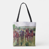 Tote Bag Jockeys et chevaux de course, Edgar Degas (Dos)