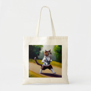 Tote Bag Jogging de chat
