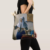 Tote Bag Johannes Vermeer - Femme avec un lanceur d'eau (De près)