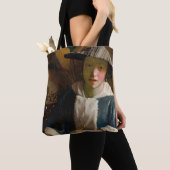 Tote Bag Johannes Vermeer - Fille avec une Flûte (De près)